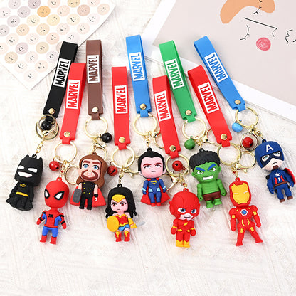 Marvel DC Keychain Pendant - SPIDERMAN BATMAN WONDERWOMAN CAPTAIN Superhero