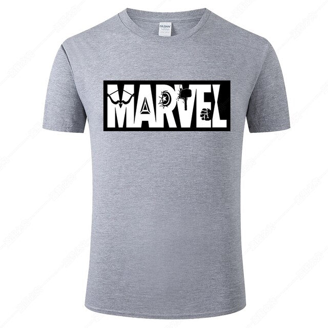 Marvel Printed Cotton Men's T-Shirt - Fashionable Street Style