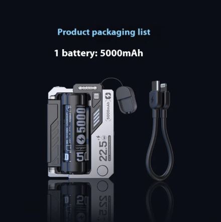 Cartridge Style Power Bank Type-C 5000MAH / BATTERY USB