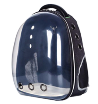 Transparent Case Cat Pet Carrier Travel Bag PC and Oxford clothing 33 x 28 x 44 cm
