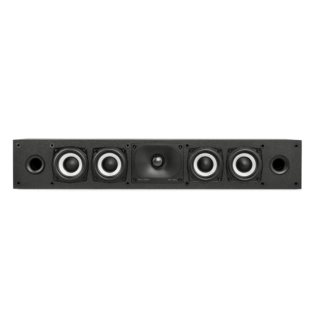 Polk Monitor XT35 Slim Center Channel Speaker - Hi-Res Audio Certified Dolby Atmos & DTS:X Compatible 1" Terylene Tweeter & Four 3" Dynamically Balanced Woofer Wall-Mountable Midnight Black