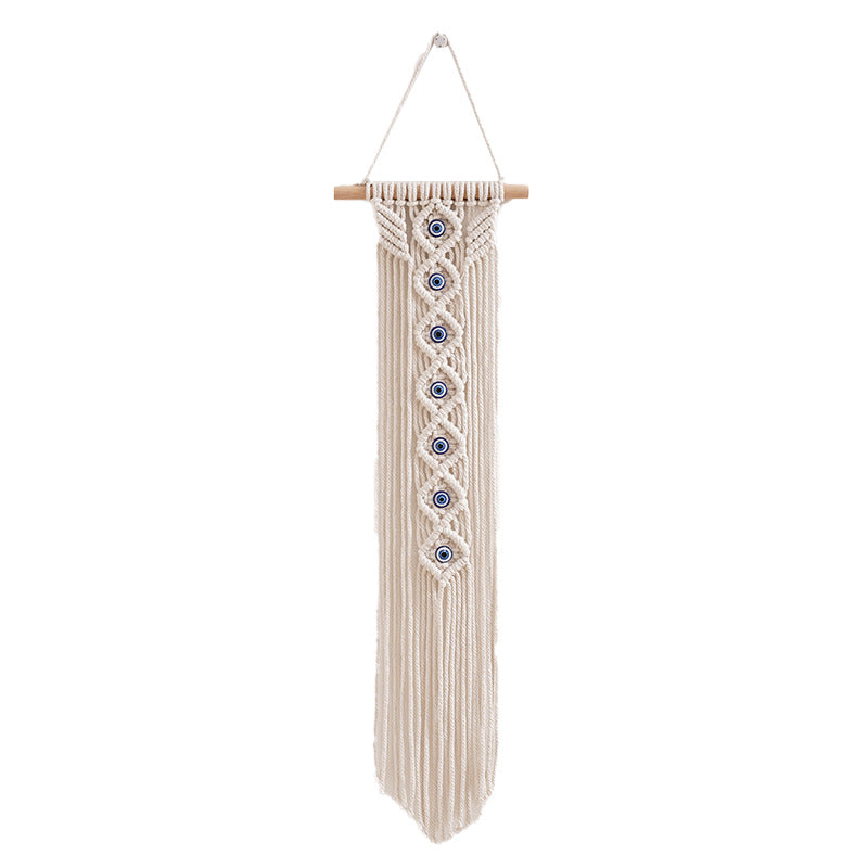 Handcrafted Cotton Rope Tapestry - Evil Eye Wall Home Decor