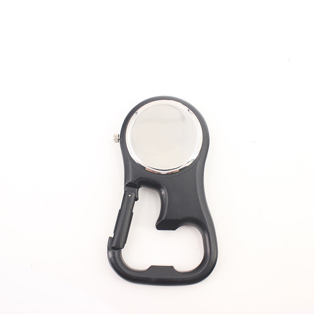 Backpack Keychain with Compass and Bottle Opener clamp