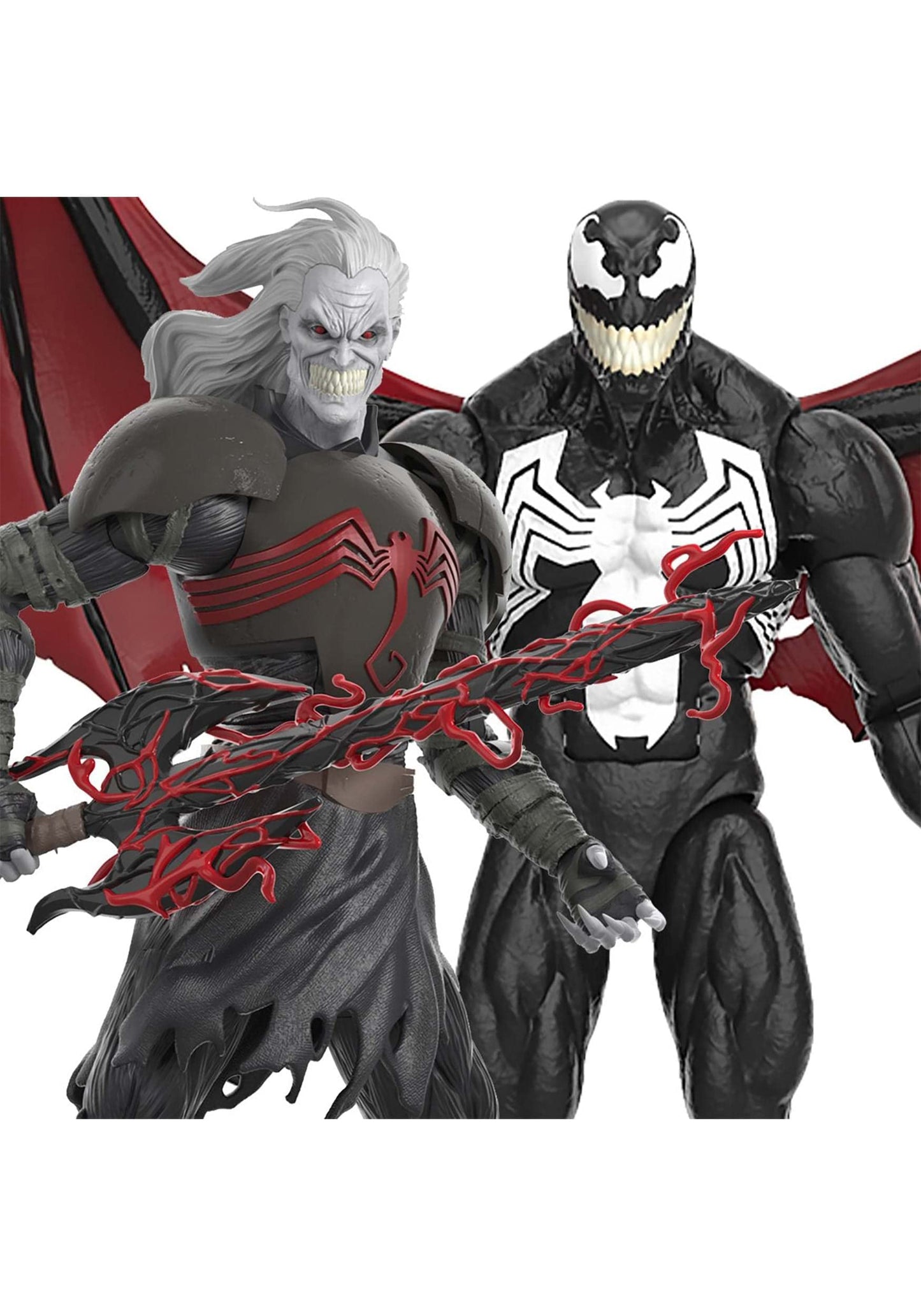 Marvel Legends Series 60th Anniversary Knull and Venom 2-Pack King in Black 6-inch Action Figures 5 Accessories