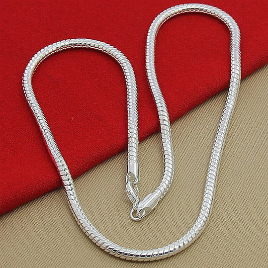 Silver Chain Necklace (One Piece)