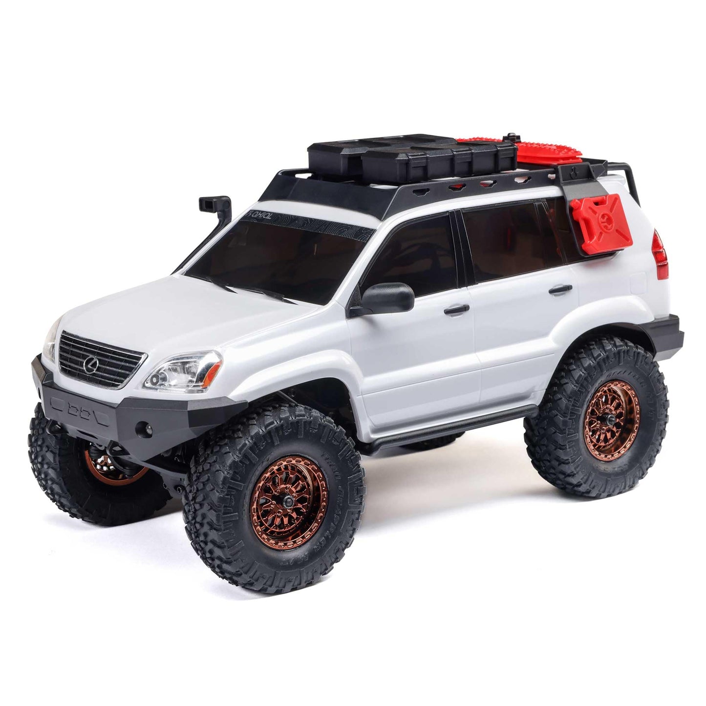 Axial RC Truck SCX24 Lexus GX470: 1/24 4WD RTR (Everything Needed to Run is Included) White AXI-1532T1