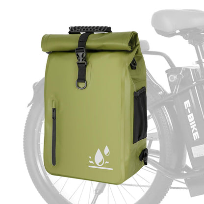 YEEGO DIRECT Bike Bag 29L Large Capacity Waterproof panniers bike bags Bike Panniers Bike Rack Bag Bike Saddle Bags For Rear Rack Bicycles Commuter Backpack - Green (1 PCS)