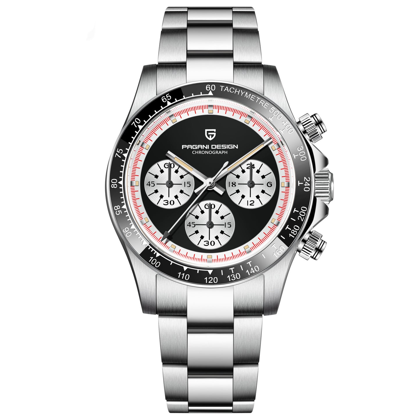 Berjani Men Stainless Steel Chronograph Quartz Watch