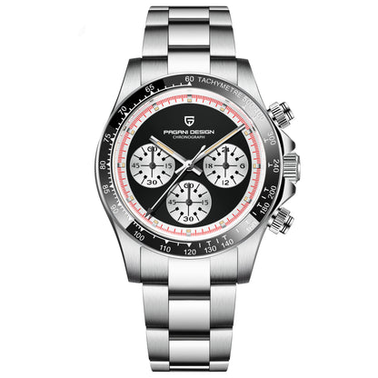 Berjani Men Stainless Steel Chronograph Quartz Watch
