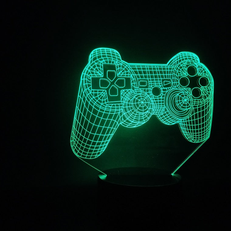 Custom 3D LED PlayStation Game Controller Joystick Touch Lamp