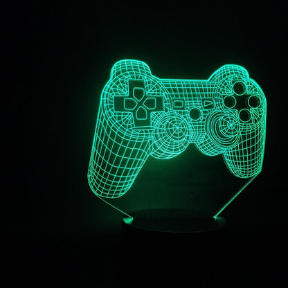 Custom 3D LED PlayStation Game Controller Joystick Touch Lamp