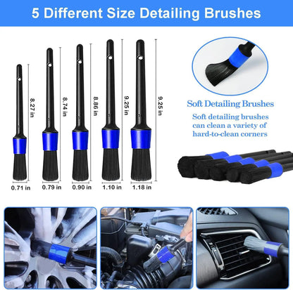26Pcs Car Detailing Brush Set Drill car wash