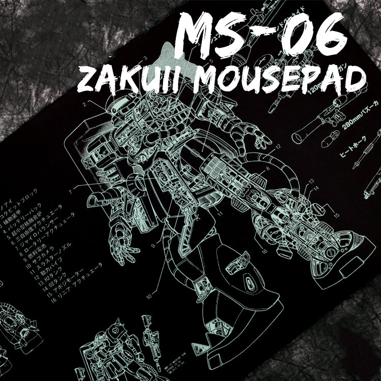 Gundam Oversized Non-Locked Edge Mouse Pad