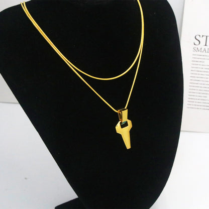 Cyberpunk Glow Pendant Necklace - Game Accessories