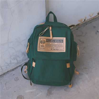 Canvas Couple Backpack bag travel multi colors