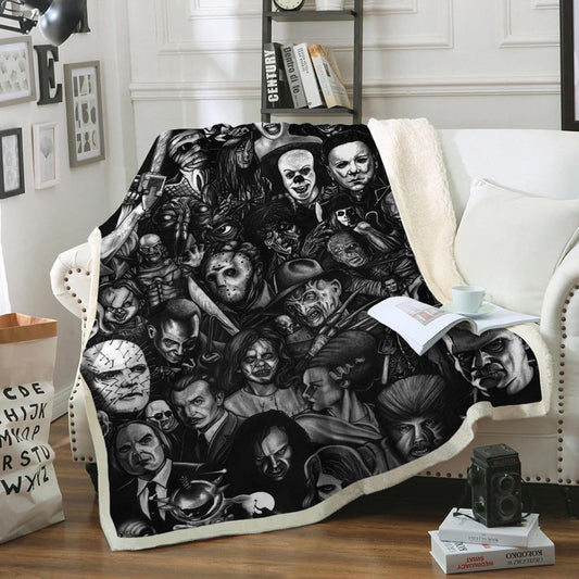 Custom Blanket One Piece Personalized Throw Joker Horror