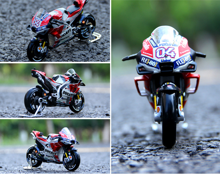 1:18 Alloy Motorcycle Model - Ducati, Yamaha, Honda Repsol