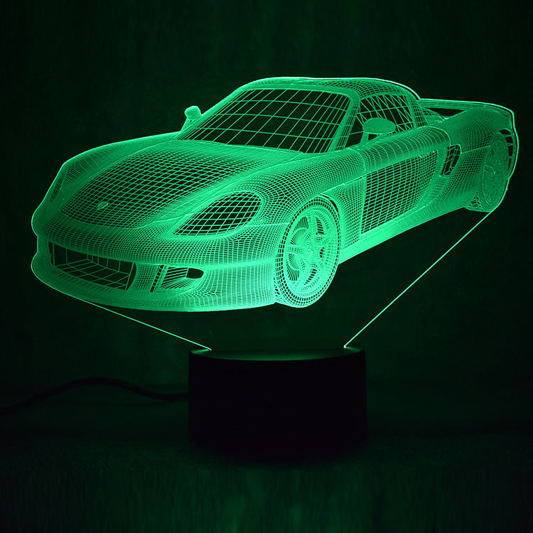 Porsche Sports Car 3D LED Night Light 7 colors