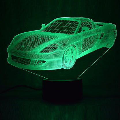 Porsche Sports Car 3D LED Night Light 7 colors