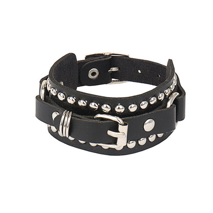 Rivet Leather Rock Couple Bracelet valentine birthday gift punk