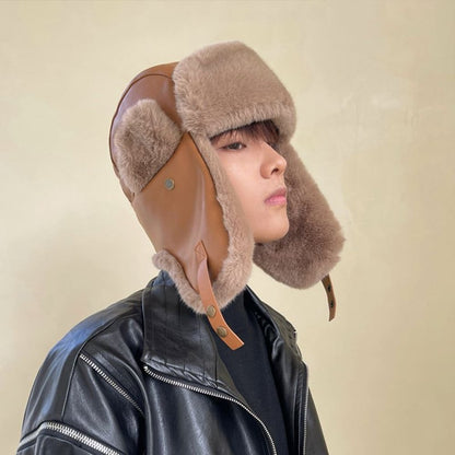 Men's Trendy Electric Bike with Cold Protection Hat