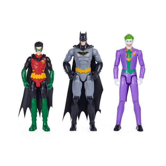 DC Comics Batman and Robin vs. The Joker 12-inch Action Figures Kids Toys for Boys and Girls Ages 3 and Up