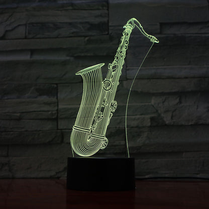3D Guitar + other Musical instruments Model Night Light with USB and Battery