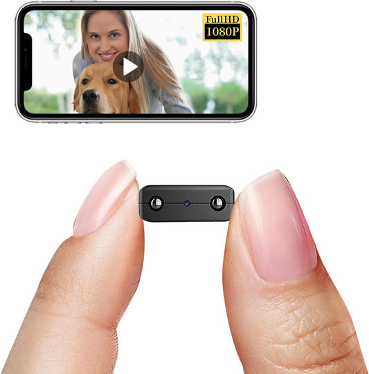 Smallest Wireless Wifi CameraHD1080P Security Camera For Home SecurityBaby Monitor IP Camera with Night VisionMotion DetectionCloud Storage for Security with iOS Android APP for Indoor/Outdoor