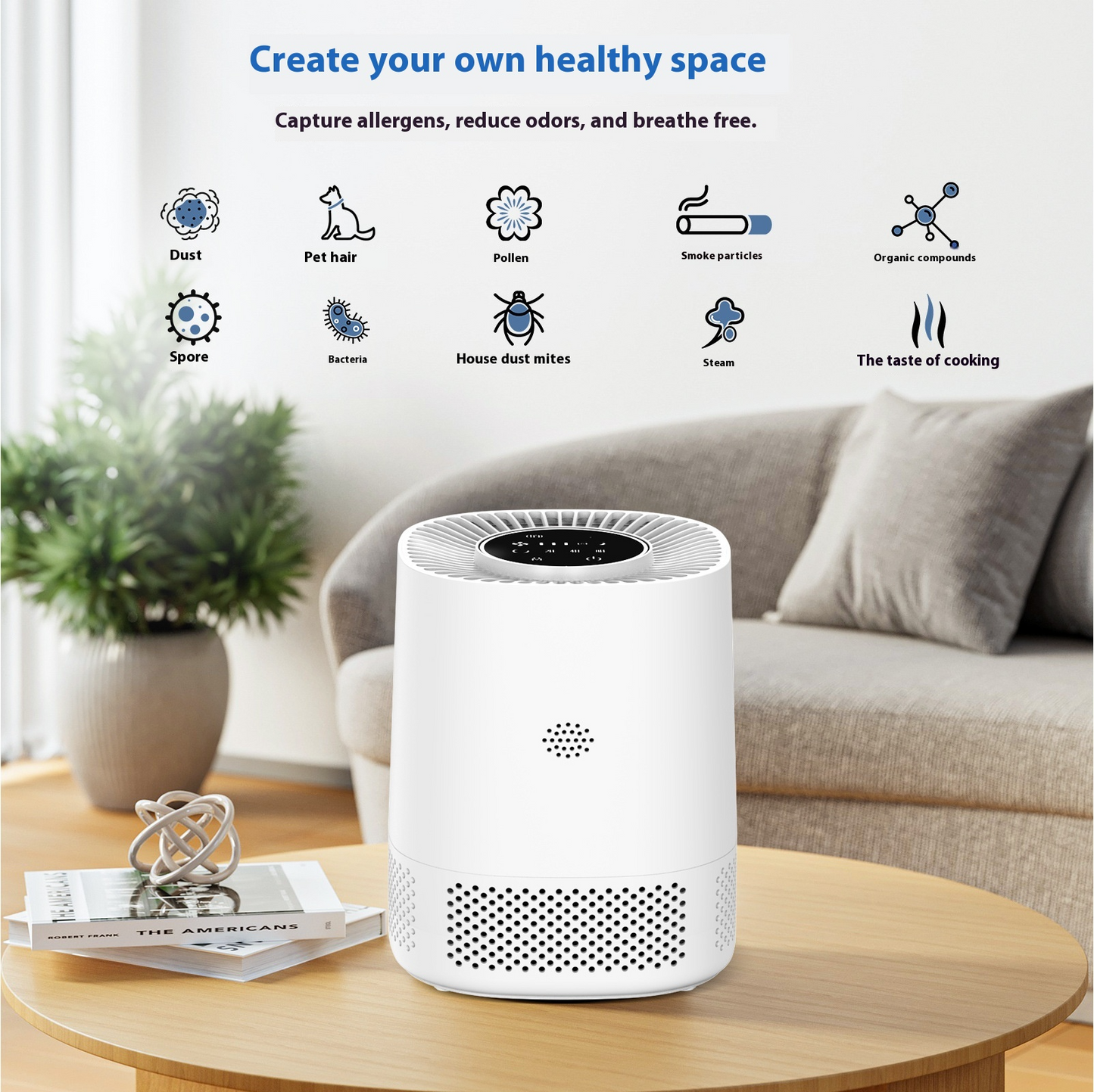 Smart WiFi Air Purifier APP control