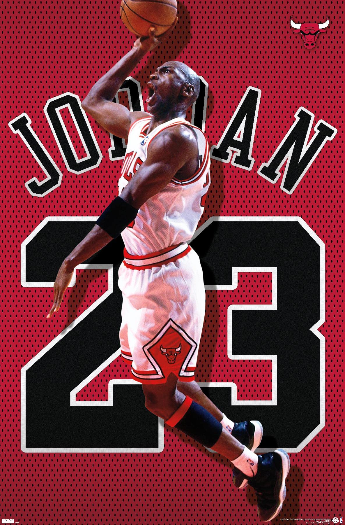 Michael Jordan - Jersey Wall Poster 22x34"