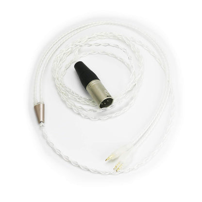NewFantasia 4-pin XLR Balanced Male HiFi Cable Compatible with Sennheiser HD650 HD600 HD580 HD660S HD58X HD565 HD545 HD535 Massdrop HD6XX Headphones Silver Plated Audio Upgrade Cable