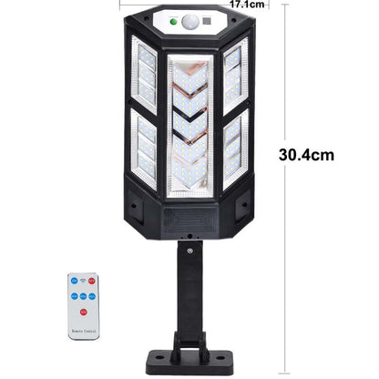 Solar powered COB Wall Light with rc