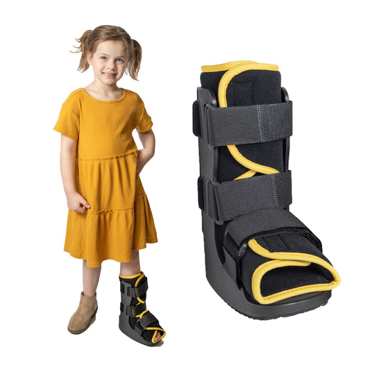 Brace Direct Children’s Pediatric Walker Fracture Boot for Kids Broken Toe or Foot Left or Right Foot Lightweight Padded Support Cam Boot for Foot Injury