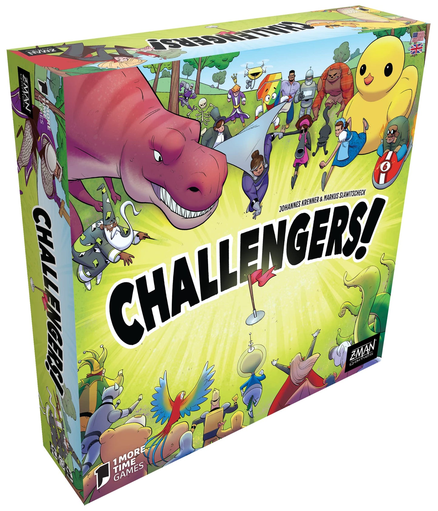 Challengers Card Game | Strategy/Interactive Deck Management Game | Fun Family Game for Adults and Kids | Ages 10+ | 1-8 Players | Average Playtime 45 Minutes | Made by Z-Man Games