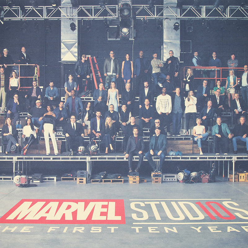 Marvel 10th Anniversary Actor Photo Kraft Paper Poster