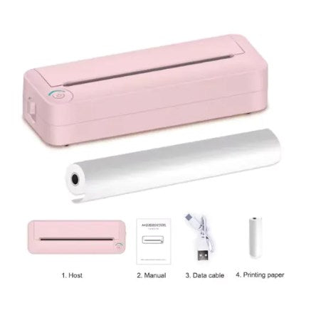 Portable A4 size paper Wireless Thermal Printer (One Piece)