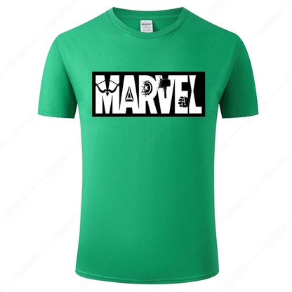 Marvel Printed Cotton Men's T-Shirt - Fashionable Street Style