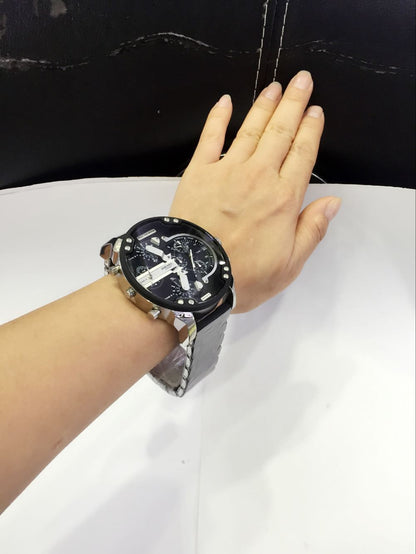 Multifunctional Silicone Stainless Steel Quartz Watch
