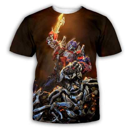 3D Printed Transformers Loose T-Shirt for Men and Women