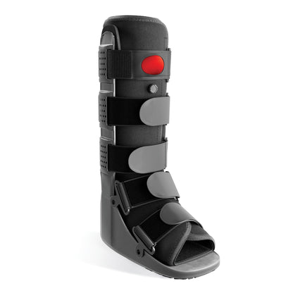 Braceapedia Rapid Recover Tall Walking Boot Medical Grade Foot & Ankle Support Brace Adjustable Air Pump Sprain & Injury Recovery Large Black