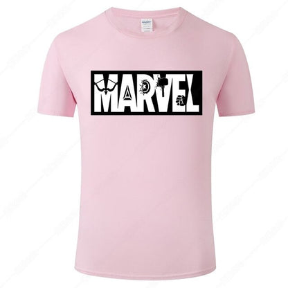 Marvel Printed Cotton Men's T-Shirt - Fashionable Street Style
