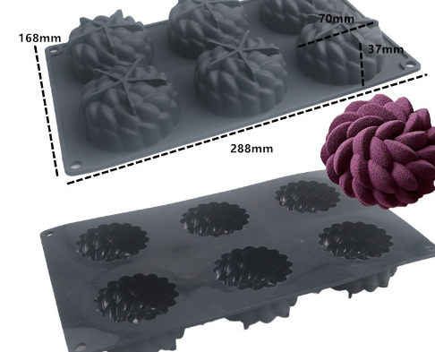 French Flower Cake Silicone Molding Mousse Molds (One Piece)