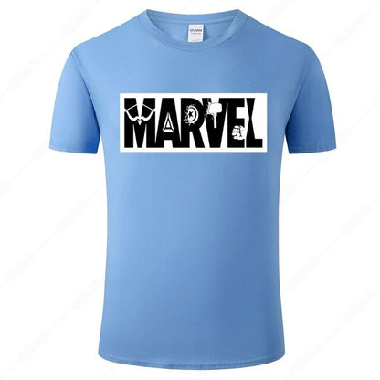 Marvel Printed Cotton Men's T-Shirt - Fashionable Street Style