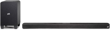 Polk Audio Signa S4 Sound Bar with Wireless Subwoofer - Dolby Atmos 3D Audio Exclusive VoiceAdjust & BassAdjust Technology HDMI eARC Works with 8K 4K & HD TVs Bluetooth Wireless Streaming