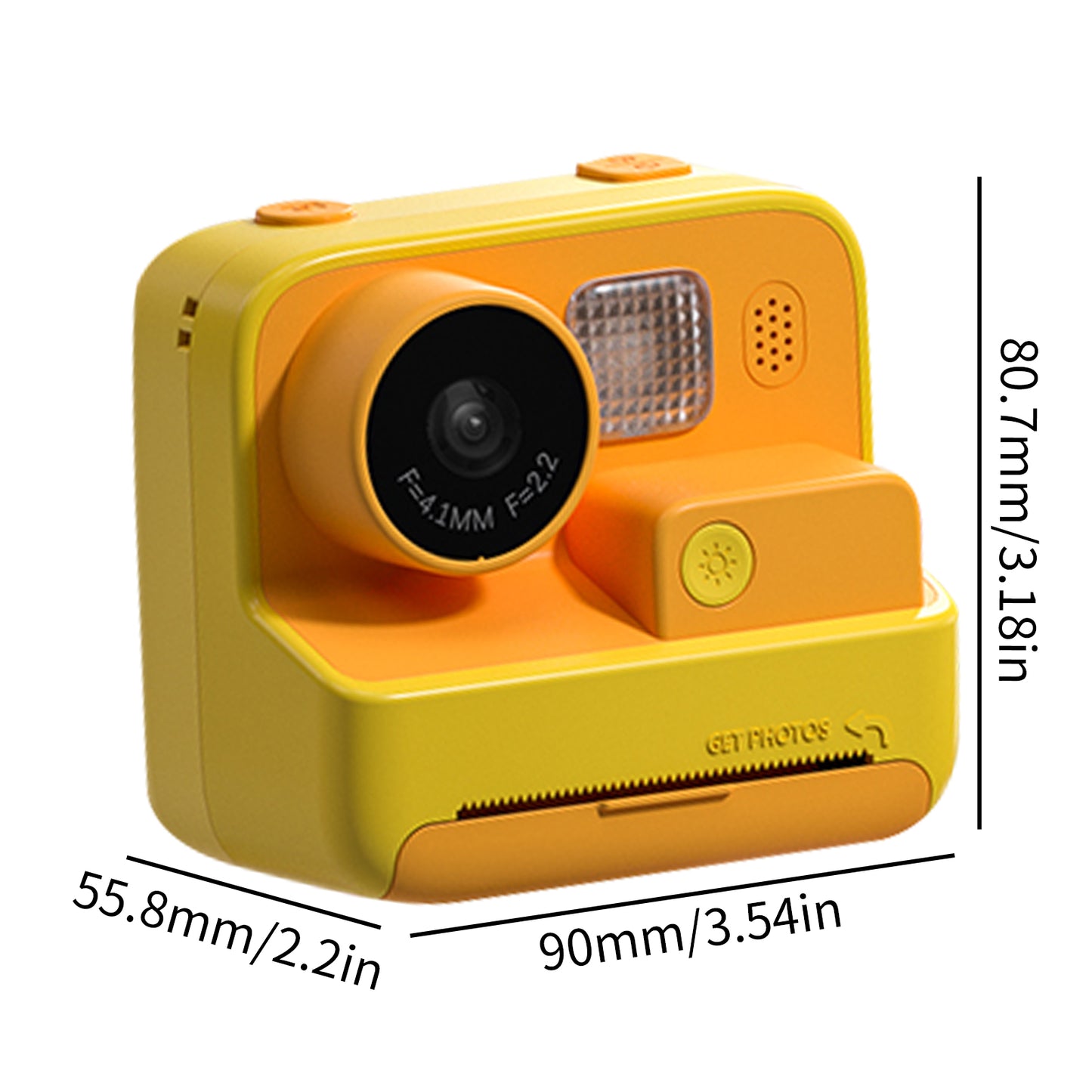 Children's HD 1080p Instant Camera with Printing Paper