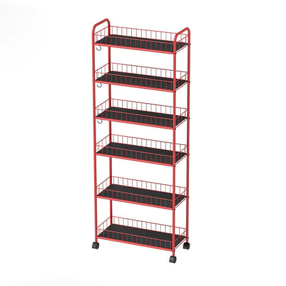 Rolling Storage Trolley Cart for Bathroom Toilet Washroom