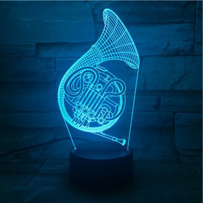 3D Guitar + other Musical instruments Model Night Light with USB and Battery