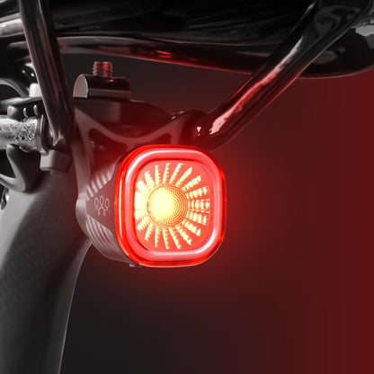 Smart Bike Tail Rear Lights: Small Brake Sensing Bicycle Bright Red Taillights Auto On/Off for Night Ride - USB Rechargeable IPX6 Waterproof Cycling Safety LED Accessories