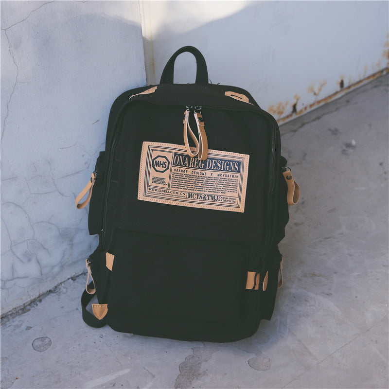 Canvas Couple Backpack bag travel multi colors