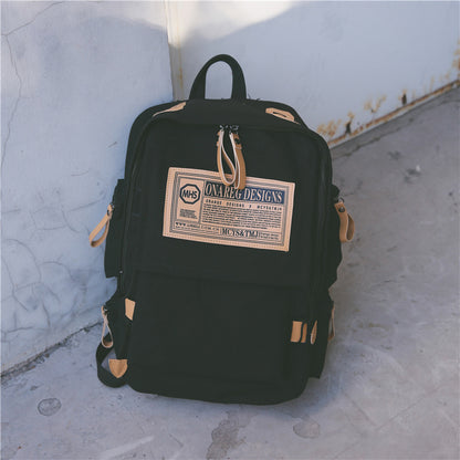 Canvas Couple Backpack bag travel multi colors